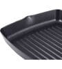 Excellence Square 9.8 Inch Non- Stick Black Stainless Steel Grill Pan