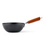 Classic Induction Friendly Black Stainless Steel Wok