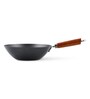 Santos Induction Friendly Black Stainless Steel Wok