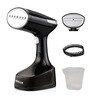 Black Compact Garment Steamer with Detachable Water Tank