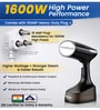 Black Compact Garment Steamer with Detachable Water Tank