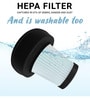 Black Compact Vacuum Cleaner with HEPA Filter