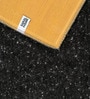 Black Cosmos Microfiber Backing 3X5 Ft Carpet