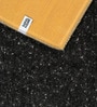 Black Cosmos Microfiber Backing  4X6 Ft Floor Carpet