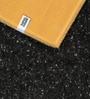 Black Cosmos Microfiber Backing  5X7 Ft Floor Carpet