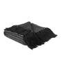 Black Solid Cotton 50x60 Inches Sofa Throw