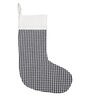 Black Cotton 1 Pc Checkered Christmas Stocking