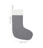 Black Cotton 1 Pc Checkered Christmas Stocking