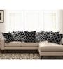 Black Geometric Cotton 16 x 16 Inches Cushion Covers (Set of 10)