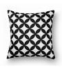 Black Geometric Cotton 16 x 16 Inches Cushion Covers (Set of 3)