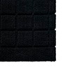 Black Cotton 21X37 Inches Anti-Skid Bath Mat