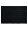 Black Cotton 21X37 Inches Anti-Skid Bath Mat