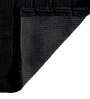 Black Cotton 21X37 Inches Anti-Skid Bath Mat