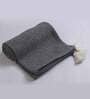 Black Solid Cotton 60x50 Inches Sofa Throw
