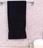 Black Solid 650 GSM Cotton Bath Towel