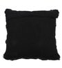 Black Woven Cotton 16 x 16 Inches Cushion Covers (Pack of 2)