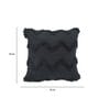 Black Woven Cotton 16 x 16 Inches Cushion Covers (Pack of 2)