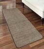 Black Cotton 71 x 20 Inches Machine Made Floor Runner