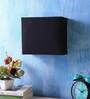 Porco White Fabric Flush Mount Wall Light