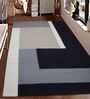 Multicolor Cotton Geometrical 4  x 6  Feet Hand Woven Carpet