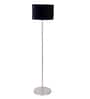 Black Cotton Drum Shade Steel Floor Lamp Steel Base