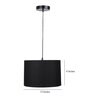 Fermo Black Cotton Hanging Light