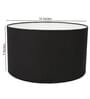 Taranto Black Cotton Fabric Solid Lampshade