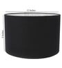 Algae Black Cotton Fabric Solid Lampshade