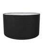 Messina Black Cotton Fabric Solid Lampshade