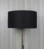 Messina Black Cotton Fabric Solid Lampshade