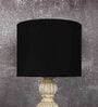 Genoa Black Cotton Fabric Solid Lampshade