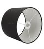 Genoa Black Cotton Fabric Solid Lampshade