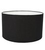 Modena Black Cotton Fabric Solid Lampshade