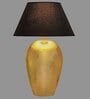 Metz Black Cotton Shade Night Lamp With Mild Steal Base