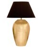 Metz Black Cotton Shade Night Lamp With Mild Steal Base