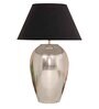 Zeynep Black Cotton Shade Night Lamp With Mild Steal Base