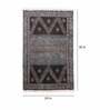 Black Cotton Persian 3x2 Hand Woven Dhurrie