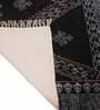 Black Cotton Persian 3x2 Hand Woven Dhurrie