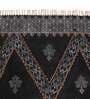 Black Cotton Persian 3x2 Hand Woven Dhurrie