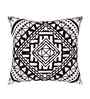 Black Cotton Geometric 16x16 inches Cushion Cover Set of 2