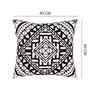 Black Cotton Geometric 16x16 inches Cushion Cover Set of 2