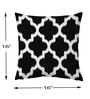 Black Cotton Geometric 16x16 inches Cushion Covers (Pack of 5)