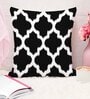 Black Cotton Geometric 16x16 inches Cushion Covers (Pack of 5)