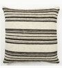 Black Striped Cotton 16 x 16 Inches Cushion Covers (Set of 2)