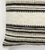 Black Striped Cotton 16 x 16 Inches Cushion Covers (Set of 2)