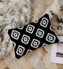 Black Cotton Geometric 18x12 inches Cushion Covers (Pack of 2)