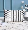 Black Cotton Geometric 18x12 inches Cushion Covers (Pack of 2)