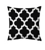 Black Cotton Geometric 24x24 inches Cushion Covers (Pack of 2)