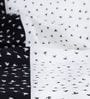 White Floral 240 TC Cotton 1 Double King Size Bedsheet with 2 Pillow Covers