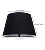 Black Cotton Lamp Shade